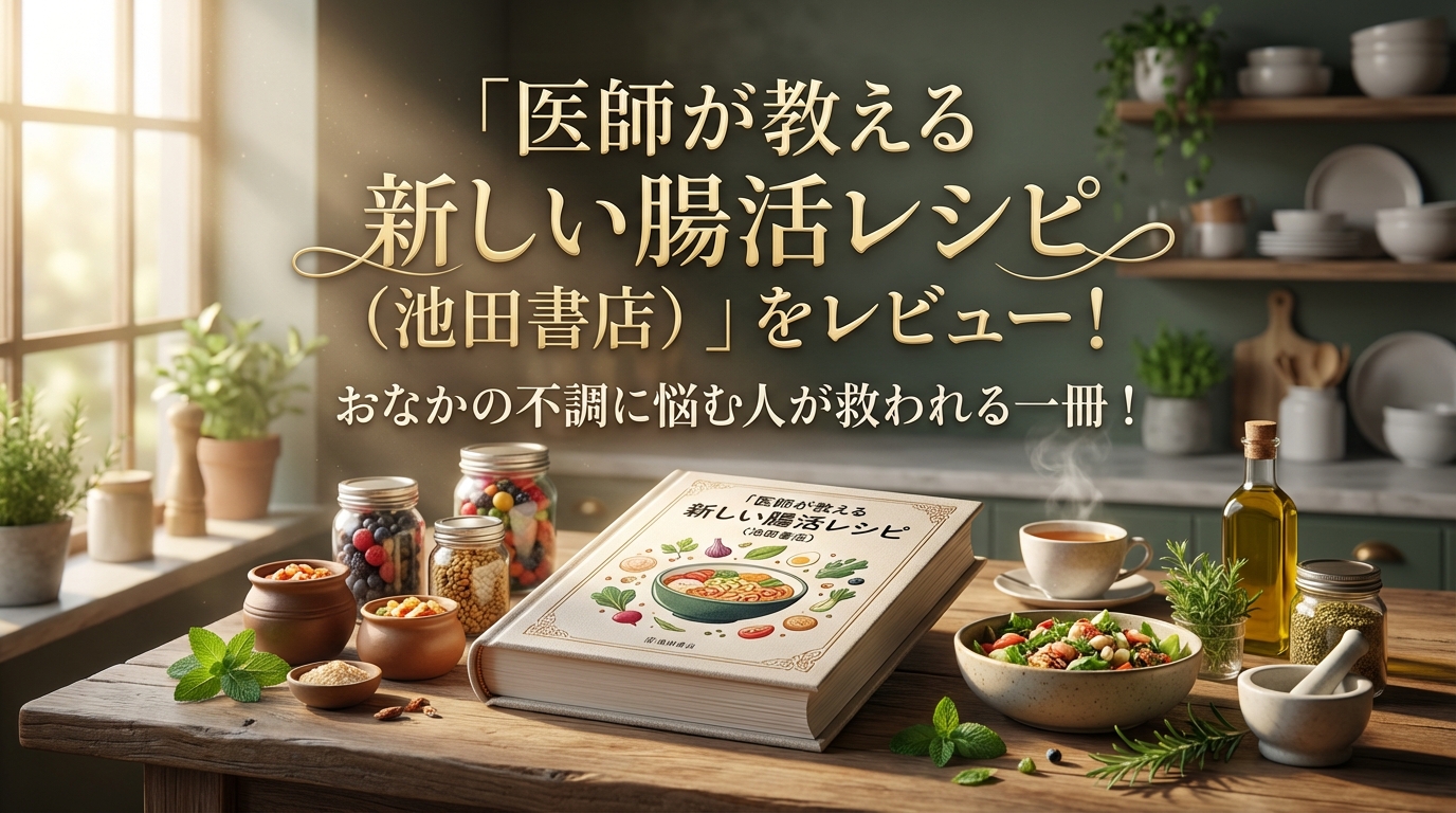 「医師が教える 新しい腸活レシピ (池田書店) 」をレビュー！ おなかの不調に悩む人が救われる一冊 ！