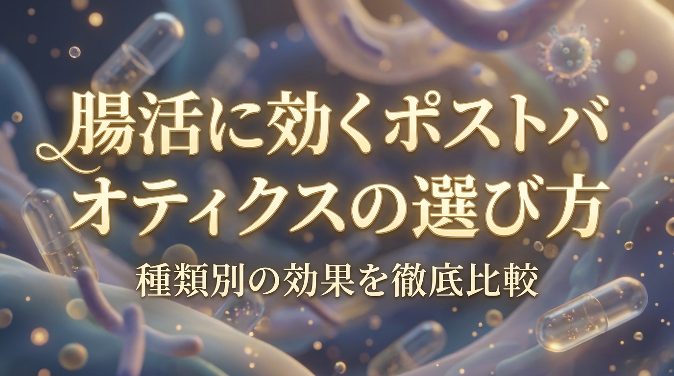 腸活に効くポストバイオティクスの選び方！種類別の効果を徹底比較