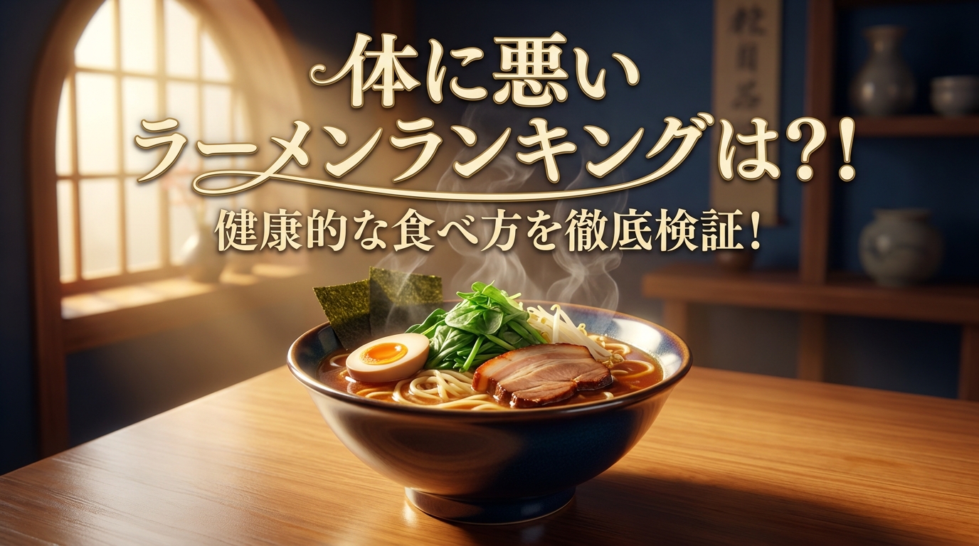 体に悪い ラーメンランキングは？！健康的な食べ方を徹底検証！
