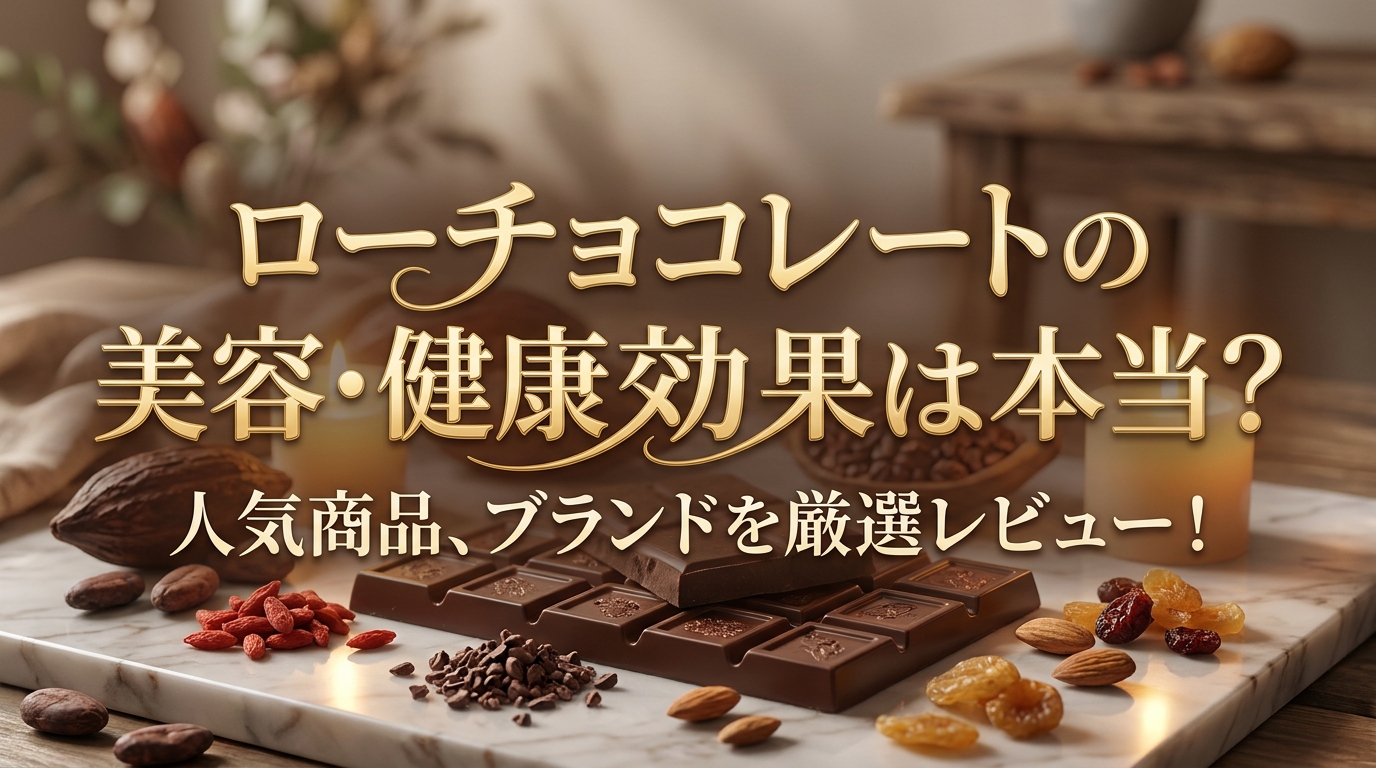 ローチョコレートの美容・健康効果効果は本当？人気商品、ブランドを厳選レビュー！