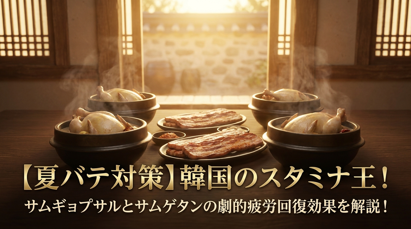 【夏バテ対策】韓国のスタミナ王！サムギョプサルとサムゲタンの劇的疲労回復効果を解説！